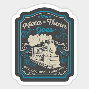 Meta-Train Version 1 Sticker